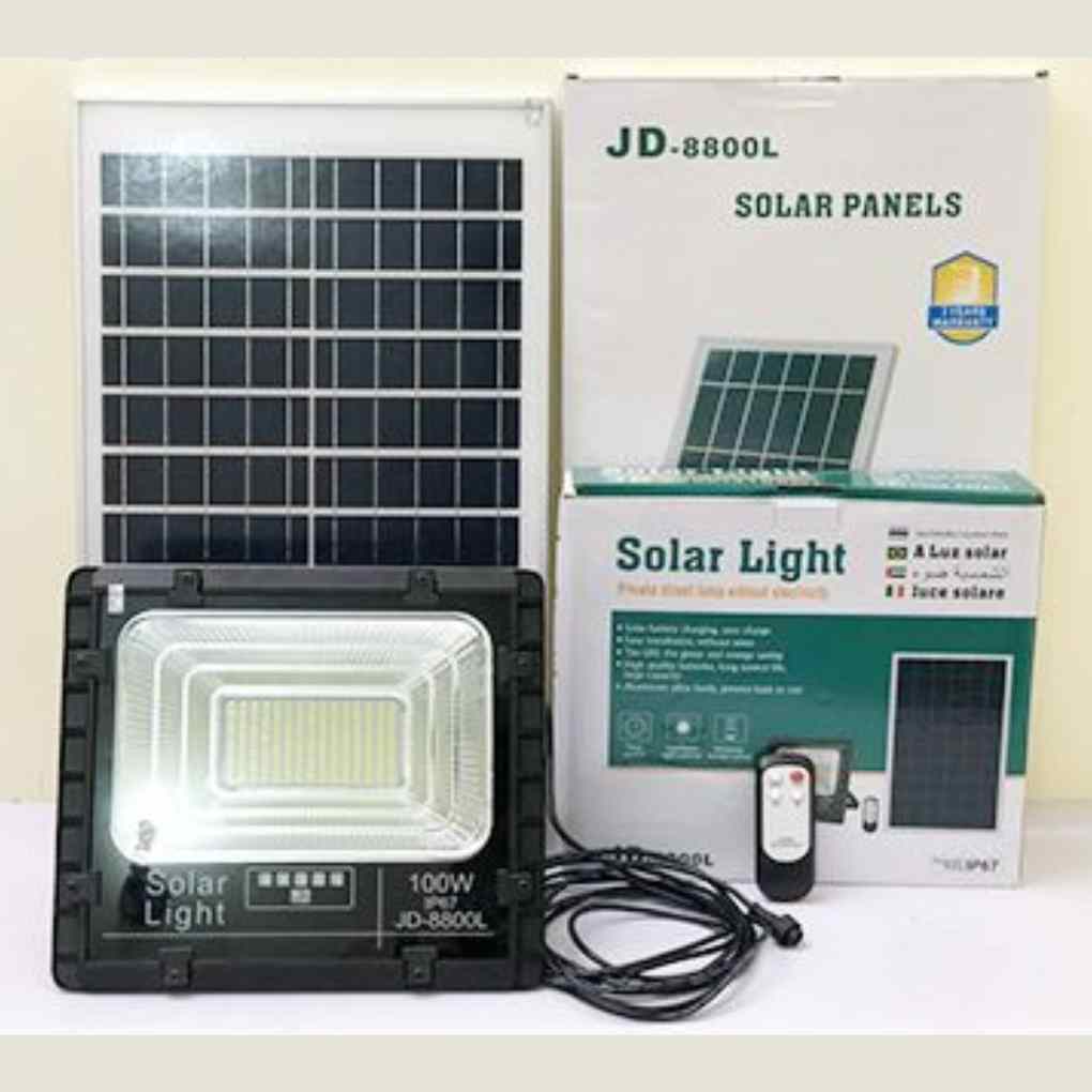 Đèn năng lượng mặt trời 100W JD-8800L Đèn năng lượng mặt trời 100W JD-8800L