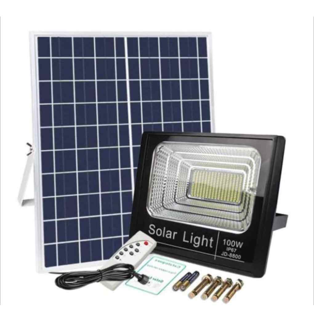 Đèn năng lượng mặt trời 100W JD-8800L Đèn năng lượng mặt trời 100W JD-8800L
