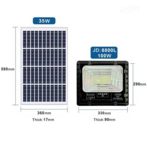 Đèn năng lượng mặt trời 100W JD-8800L