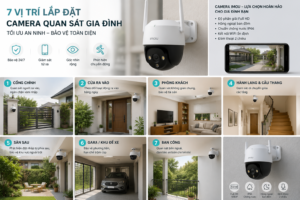 7 vị trí nên lắp đặt camera